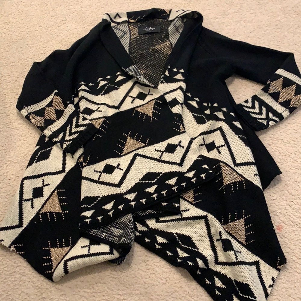 Boutique cardigan Aztec print